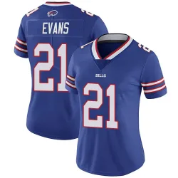 Women's Darrynton Evans Buffalo Bills No.21 Limited Team Color Vapor Untouchable Jersey - Royal
