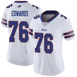 Women's David Edwards Buffalo Bills No.76 Limited Color Rush Vapor Untouchable Jersey - White