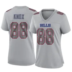 Women's Dawson Knox Buffalo Bills No.88 Game Atmosphere Fashion Jersey - Gray