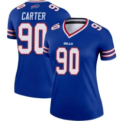 Women's DeWayne Carter Buffalo Bills No.90 Legend Jersey - Royal