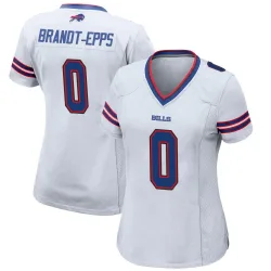 Women's Devin Brandt-Epps Buffalo Bills No.0 Game Jersey - White