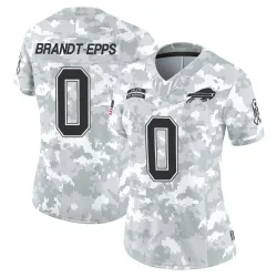 Women's Devin Brandt-Epps Buffalo Bills No.0 Limited 2024 Salute to Service Jersey - Arctic Camo
