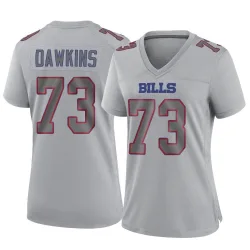 Women's Dion Dawkins Buffalo Bills No.73 Game Atmosphere Fashion Jersey - Gray