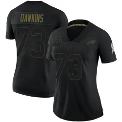 Women's Dion Dawkins Buffalo Bills No.73 Limited 2020 Salute To Service Jersey - Black