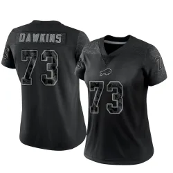 Women's Dion Dawkins Buffalo Bills No.73 Limited Reflective Jersey - Black