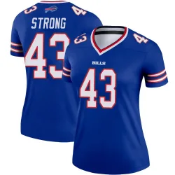 Women's Dorian Strong Buffalo Bills No.43 Legend Jersey - Royal