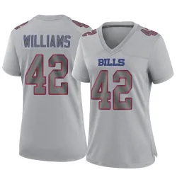 Women's Dorian Williams Buffalo Bills No.42 Game Atmosphere Fashion Jersey - Gray