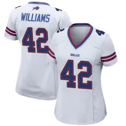 Women's Dorian Williams Buffalo Bills No.42 Game Jersey - White