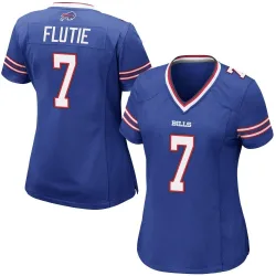 Women's Doug Flutie Buffalo Bills No.7 Game Team Color Jersey - Royal Blue