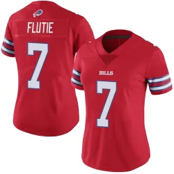 Women's Doug Flutie Buffalo Bills No.7 Limited Color Rush Vapor Untouchable Jersey - Red