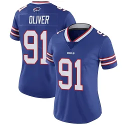 Women's Ed Oliver Buffalo Bills No.91 Limited Team Color Vapor Untouchable Jersey - Royal