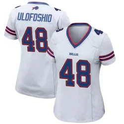 Women's Edefuan Ulofoshio Buffalo Bills No.48 Game Jersey - White