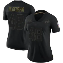 Women's Edefuan Ulofoshio Buffalo Bills No.48 Limited 2020 Salute To Service Jersey - Black