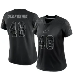 Women's Edefuan Ulofoshio Buffalo Bills No.48 Limited Reflective Jersey - Black