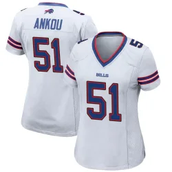 Women's Eli Ankou Buffalo Bills No.51 Game Jersey - White