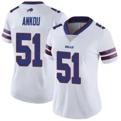 Women's Eli Ankou Buffalo Bills No.51 Limited Color Rush Vapor Untouchable Jersey - White