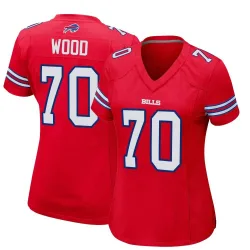 Women's Eric Wood Buffalo Bills No.70 Game Alternate Jersey - Red