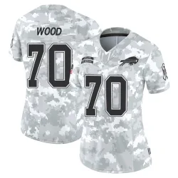 Women's Eric Wood Buffalo Bills No.70 Limited 2024 Salute to Service Jersey - Arctic Camo