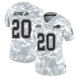 Women's Frank Gore Jr. Buffalo Bills No.20 Limited 2024 Salute to Service Jersey - Arctic Camo