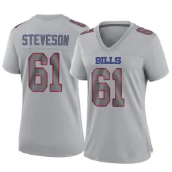 Women's Gable Steveson Buffalo Bills No.61 Game Atmosphere Fashion Jersey - Gray