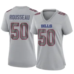 Women's Greg Rousseau Buffalo Bills No.50 Game Atmosphere Fashion Jersey - Gray