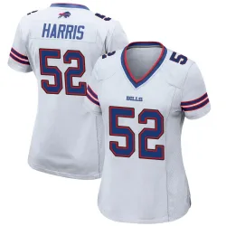 Women's Hayden Harris Buffalo Bills No.52 Game Jersey - White