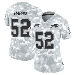 Women's Hayden Harris Buffalo Bills No.52 Limited 2024 Salute to Service Jersey - Arctic Camo