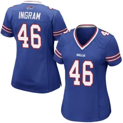 Women's Ja'Marcus Ingram Buffalo Bills No.46 Game Team Color Jersey - Royal Blue