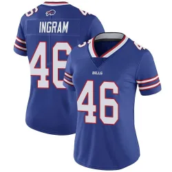 Women's Ja'Marcus Ingram Buffalo Bills No.46 Limited Team Color Vapor Untouchable Jersey - Royal