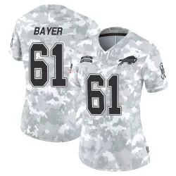 Women's Jacob Bayer Buffalo Bills No.61 Limited 2024 Salute to Service Jersey - Arctic Camo
