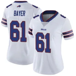 Women's Jacob Bayer Buffalo Bills No.61 Limited Color Rush Vapor Untouchable Jersey - White