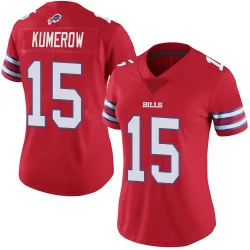 Women's Jake Kumerow Buffalo Bills No.15 Limited Color Rush Vapor Untouchable Jersey - Red