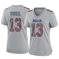 Women's Jalen Virgil Buffalo Bills No.13 Game Atmosphere Fashion Jersey - Gray