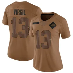 Women's Jalen Virgil Buffalo Bills No.13 Limited 2023 Salute To Service Jersey - Brown