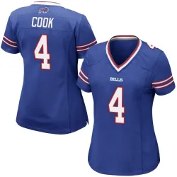 Women's James Cook Buffalo Bills No.4 Game Team Color Jersey - Royal Blue
