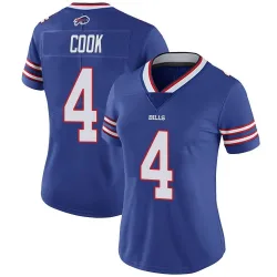 Women's James Cook Buffalo Bills No.4 Limited Team Color Vapor Untouchable Jersey - Royal