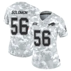 Women's Javon Solomon Buffalo Bills No.56 Limited 2024 Salute to Service Jersey - Arctic Camo