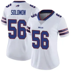 Women's Javon Solomon Buffalo Bills No.56 Limited Color Rush Vapor Untouchable Jersey - White