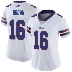 Women's John Brown Buffalo Bills No.16 Limited Color Rush Vapor Untouchable Jersey - White