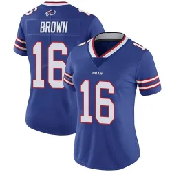 Women's John Brown Buffalo Bills No.16 Limited Team Color Vapor Untouchable Jersey - Royal