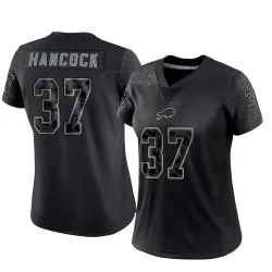 Women's Jordan Hancock Buffalo Bills No.37 Limited Reflective Jersey - Black