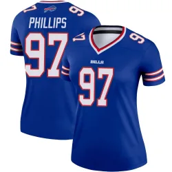 Women's Jordan Phillips Buffalo Bills No.97 Legend Jersey - Royal