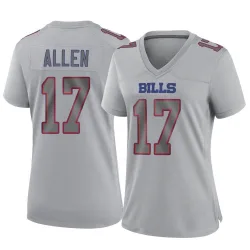 Women's Josh Allen Buffalo Bills No.17 Game Atmosphere Fashion Jersey - Gray