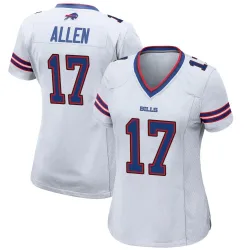 Women's Josh Allen Buffalo Bills No.17 Game Jersey - White