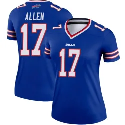 Women's Josh Allen Buffalo Bills No.17 Legend Jersey - Royal