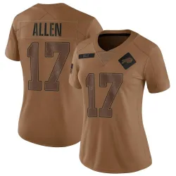 Women's Josh Allen Buffalo Bills No.17 Limited 2023 Salute To Service Jersey - Brown