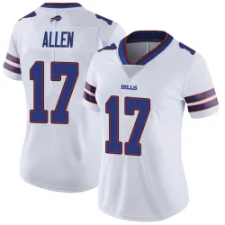 Women's Josh Allen Buffalo Bills No.17 Limited Color Rush Vapor Untouchable Jersey - White