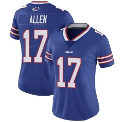 Women's Josh Allen Buffalo Bills No.17 Limited Team Color Vapor Untouchable Jersey - Royal