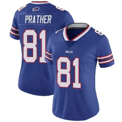 Women's Kaden Prather Buffalo Bills No.81 Limited Team Color Vapor Untouchable Jersey - Royal
