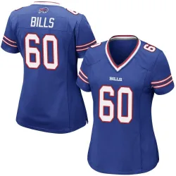 Women's Keaton Bills Buffalo Bills No.60 Game Keaton Team Color Jersey - Royal Blue